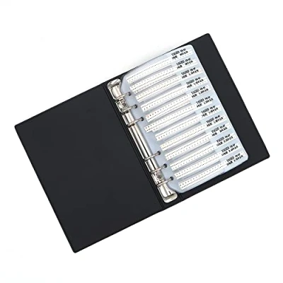Imagen de Fasizi 1% 0805 SMD Resistor Surtido Carpeta (0 ohm 10M ohm) 170value x 50pcs = 8500pcs libro de muestra