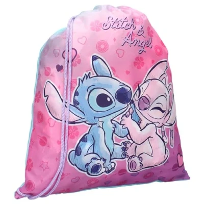 Imagen de Vadobag Disney Lilo y Stitch bolsa de gimnasio, gimnasio Angel Dimensiones 44 x 36 cm Multicolor, multicolor