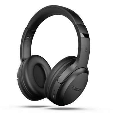 Imagen de RYGHT TEMPO auriculares inalámbricos Sonido estéreo claro, 20H de autonomía Plegable, ligero, control música, volumen, contestar llamadas, activar asistente voz, acolchados