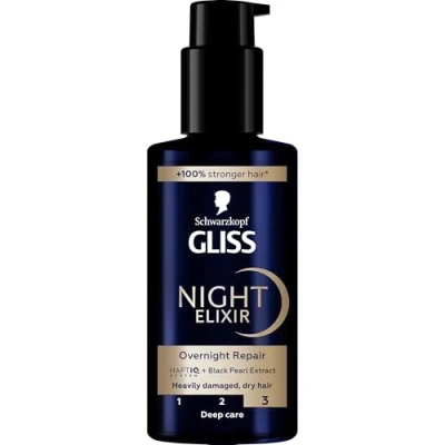 Imagen de Gliss Kur Night Elixir Ultimate Repair Tratamiento Mascarilla de Pelo, 100ml