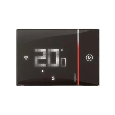 Imagen de LEGRAND 49039 Termostato Conectado Smarther with Netatmo para Montaje Empotrado, 2 módulos, Color Negro