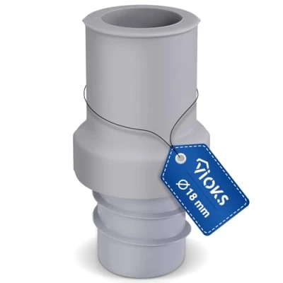 Imagen de Pieza final de goma 19 mm diámetro para manguera desagüe lavavajillas
