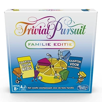 Imagen de Trivial Pursuit edición Familiar, Juego de Mesa Noche Juegos en Familia, cuestionario, a Partir 8 años (versión Holandesa)