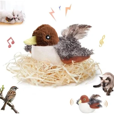 Imagen de Interactive Chirping Bird Cat Toy, Simulated Toy Flapping, Flapping Tweeting Toy,Toy For Cats To Play Alone, Indoor