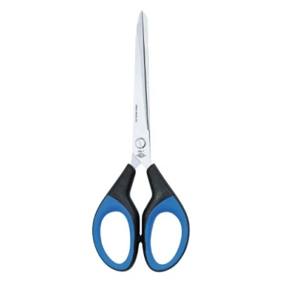 Imagen de Wedo 9897 Tijeras (acero fino, 7&quot;, mango de goma, 18,0 cm), color negro y azul