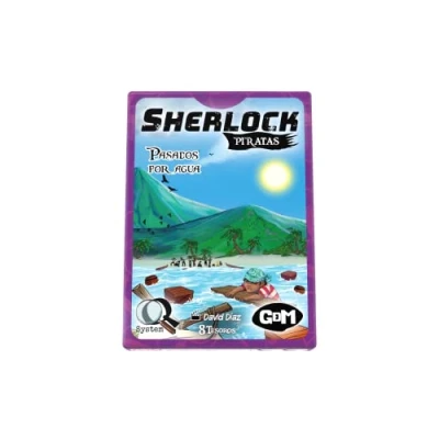 Imagen de GDM Games (GDMG6) Sherlock Piratas: Pasados por Agua. Serie Q8 Tesoros Juego de Mesa Light Deduction Game 1 a 8 Jugadores Partir años. 60 min, GDM2152