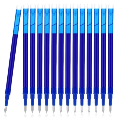 Imagen de Litimkat 14 unidades recambios de repuesto ，punta 0,7 mm, azules, compatible con PIlot Frixion, bolígrafo roller borrable, tinta termosensible, recambio reemplazable
