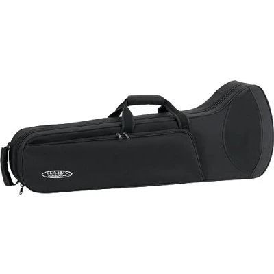 Imagen de Classic Cantabile bolsa para trombón infantil Práctico acolchado con correas, mochila impermeable y resistente al desgarro ligero estuche todos trombones comunes de estudiantes Negro