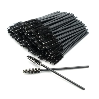 Imagen de 100PCS Desechables Cepillos de Pestañas,Cepillos Cejas,Brocha Pestañas para Extensiones Pestañas,Adecuado Extracción Pestañas,Eliminación Maquillaje,Nail Art,Painting,Limpieza