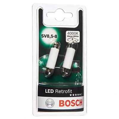 Imagen de Bosch Sof. 10W LED Retrofit Lámparas para vehículos, 12 V 1 W SV8, 5 8 41 mm, x2