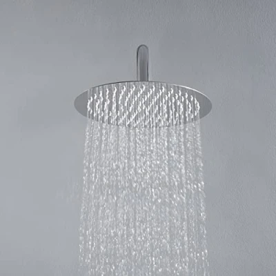 Imagen de JOHO Rociador superior de ducha cabezal redondo fácil cuidado acero inoxidable 304 con boquillas antical. 20 cm / 8 pulgada