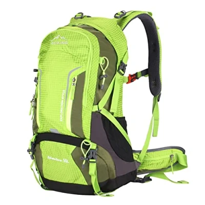 Imagen de Aoking,mochila de senderismo/escalada,50 L,YJN67363,elementos estándar:tablero malla flujo aire desmontable,impermeable,silbato SOS,cubierta para la lluvia