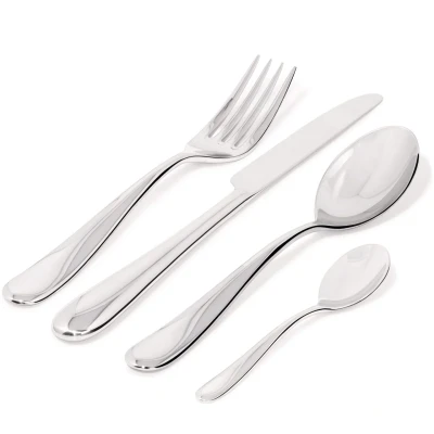 Imagen de Alessi Cutlery Set Nuovo Milano 5180S24 24 Piece by Ettore Sottsass
