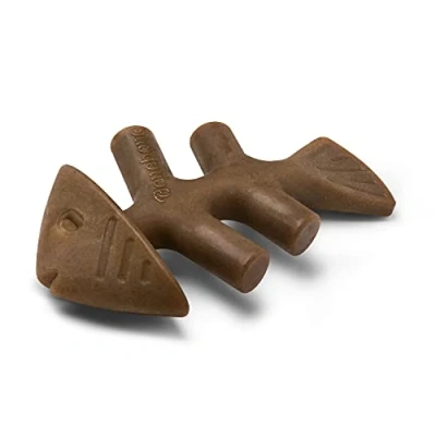 Imagen de Benebone Juguete masticable Indestructible para Perros masticadores agresivos, rompedor de aburrimiento Resistente Larga duración Perros, Sabor salmón Jack Real, medianos,