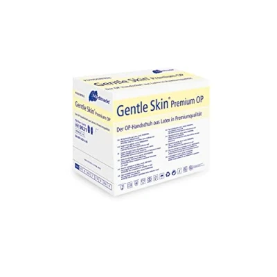 Imagen de meditrade 902165 W Gentle Skin Premium Op Guantes de látex, estériles, libre polvo, tamaño 6,5 (50 unidades)