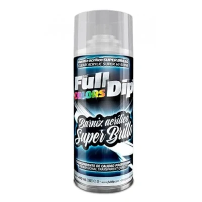 Imagen de AutoFullCar Spray Barniz Acrílico Transparente Full Dip Acabado Brillo Formato 400 ml.