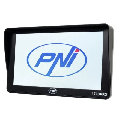 Imagen de Sistema de navegación GPS PNI L710 Pro con Parasol, 7 Pulgadas, 800 MHz, 256MB DDR, 16GB Memoria Interna, transmisor FM, Dos Fuentes alimentación Coche Incluidas