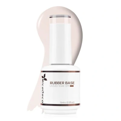 Imagen de Nicedeco Base Rubber para Uñas Esmaltes Semipermanentes en Gel de Caucho UV/LED Soak Off Colores Vibrantes y Duraderos 15ML 09