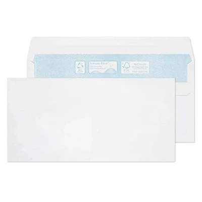 Imagen de Blake Environmental 110 x 220 mm 90 gsm Cartera Autoadhesivo (RN17882) Blanco Paquete de 500