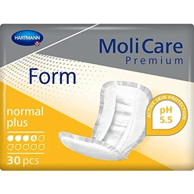 Imagen de MoliCare Premium Form Normal Plus Almohadillas para incontinencia (4 gotas, 1 x 30 unidades)