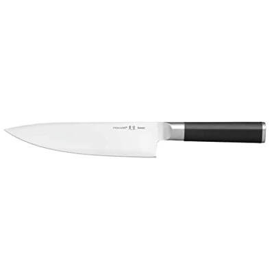 Imagen de Fiskars Cuchillo de cocinero, Sensei, Longitud total: 32,9 cm, Acero inoxidable alto carbono/plástico, 1024269