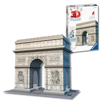 Imagen de Ravensburger 3D Puzzle Arco del Triunfo, París, Serie Midi Monumentos, 241 Piezas, 8 99 Años