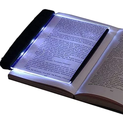 Imagen de luz de Lectura LED, Nocturna, Libro en Cuña, Cuidado los Ojos, Lámpara Lectura, Marcador Portátil, Tablero Libros Brillante para Leer cama, Coche, Sofá,etc