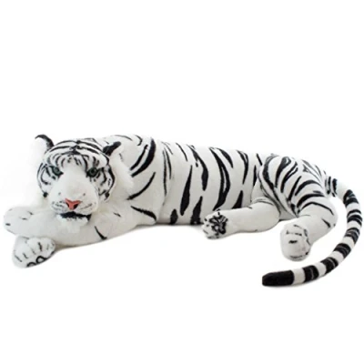 Imagen de BRUBAKER Peluche de Tigre Blanco 60 cm Aspecto Real Rey la Selva
