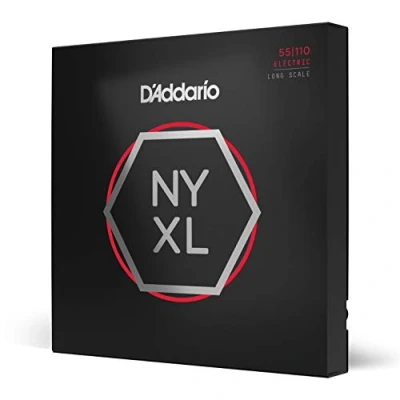 Imagen de D&#039;Addario NYXL55110 55 110 Heavy Long Scale Nickel Wound Bass Guitar Strings