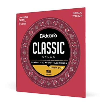 Imagen de D&#039;Addario EJ27N 3/4 Student Classics Normal (.029 .044) Scale Classical Guitar Strings