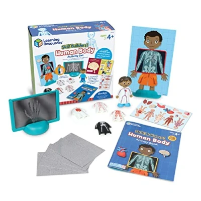 Imagen de Learning Resources Set Cuerpo Humano de Skill Builders, 17 Piezas, 4+ años, didácticas, Ciencias, Libro Actividades Preescolar, Multicolor, Talla única (LER1261)