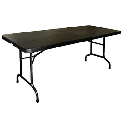 Imagen de Bolero CB518 Mesa multiusos plegable al centro 183cm negra