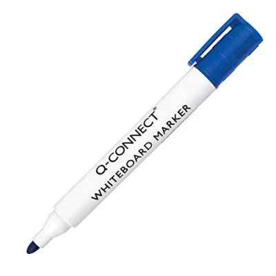 Imagen de Q Connect KF26036 Rotulador para pizarra blanca, color azul, Set de 10 unidades