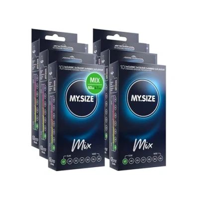 Imagen de My.Size Mix Condones, tamaño 1, 47 mm, paquete de ventaja, contenido 60 unidades