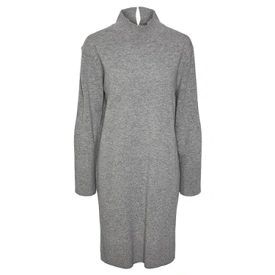 Imagen de YAS Yasemilie HIGH NECK Dress Vestido de punto, Mujer, Talla: Large, Light grey melange