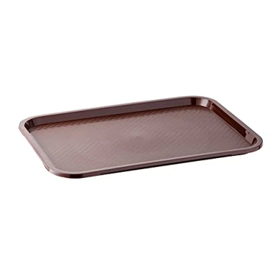 Imagen de APS bandeja Fast Food, para servir inviolable y apta el lavavajillas, Made in Germany, 41 x 30,5 cm, altura 2 marrón