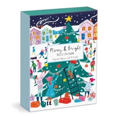 Imagen de Louise Cunningham Merry and Bright 12 Days of Christmas Advent Puzzle Calendar