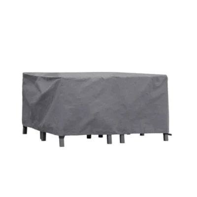 Imagen de Perel Cubierta al aire libre para el juego de jardín, gris, rectangular, 140 cm x 70