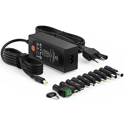 Imagen de Adaptador de Corriente Universal CA a CC Zolt 45W 5V 6V 7,5 V 9V 12V 13,5 15V 3A Transformador Suministro, Fuente alimentación conmutada con 10 Conectores