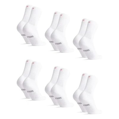 Imagen de Danish Endurance Tennis CREW 6 PACK Calcetines, Talla: 43 47, White