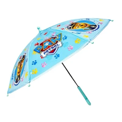 Imagen de SRV Hub paraguas de PVC para niños y niñas, resistente al viento, 8 paneles personajes dibujos animados, clásico, Brolly unisex a partir 3 años, transparente, Peppa Pig,