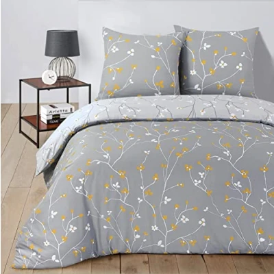Imagen de Vision Freya Juego de funda nórdica reversible (200 x 200 cm, 2 fundas almohada para cama matrimonio, 100 % algodón)