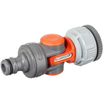 Imagen de Macho para grifo articulado GARDENA: conector grifos de 26,5 mm (G 3/4&quot;) con rosca 33,3 (G1&quot;) y 21 1/2&quot;) 3/4&quot;), gira rota (998 50)