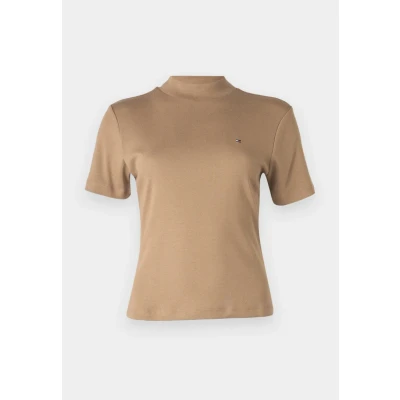 Imagen de Tommy Hilfiger SLIM CODY CROP MOCK Camiseta básica safari, Mujer, Talla: XXL, Safari
