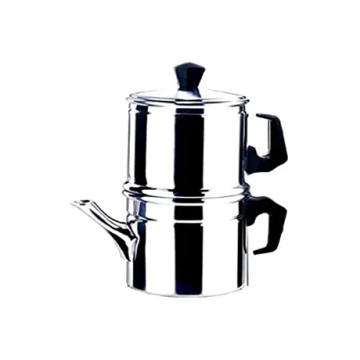 Imagen de ILSA Cafetera Napolitana, Aluminio, 12 Tazas