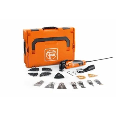 Imagen de FEIN Multimaster MM 500 Plus Top, rápida velocidad de corte con más 30 accesorios, Motor 350 W, Sistema antivibración, Portaherramientas StarlockPlus, Cambio herramienta rápido QuickIN