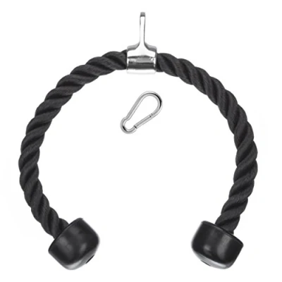 Imagen de Cuerda para tríceps Katai multigimnasio Empujar y Tirar hacia Abajo​​Cuerda accesoria Completa con Enganche Mosquetón de Gancho