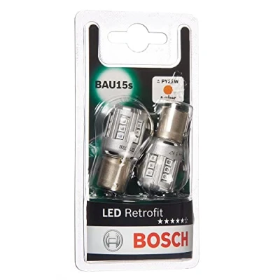 Imagen de Bosch PY21W LED Retrofit Lámparas para vehículos, 12 V 1 W BAU15s, x2
