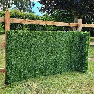 Imagen de True Products Evergreen 1 x 3 m artificiales para coníferas cortasetos privacidad y vallas de jardín plástico verde