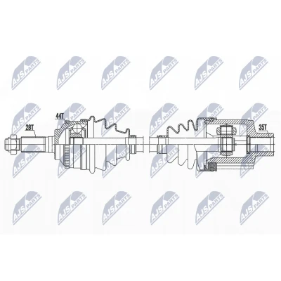 Imagen de Semi eje NTY NPW MZ 084